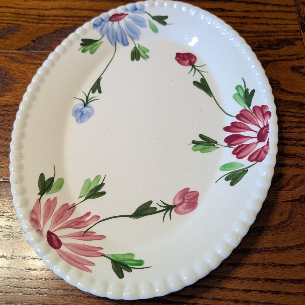 VTG BLUE RIDGE? PLATTER   BRIGHT COLORS NICE CONDITION